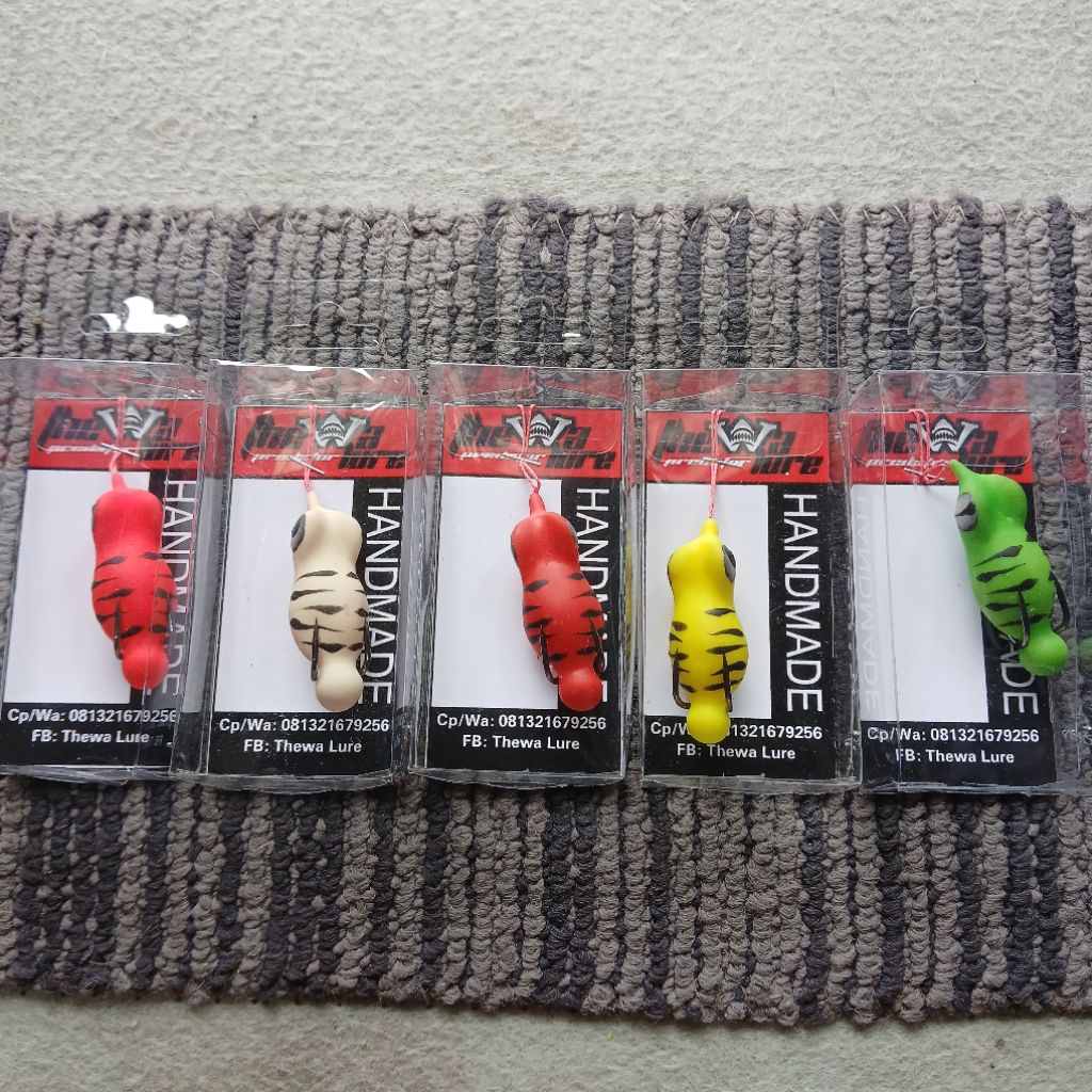 TheWal Lure - soft frog model geol mini 3,5 5 gram untuk casting ikan gabus killer