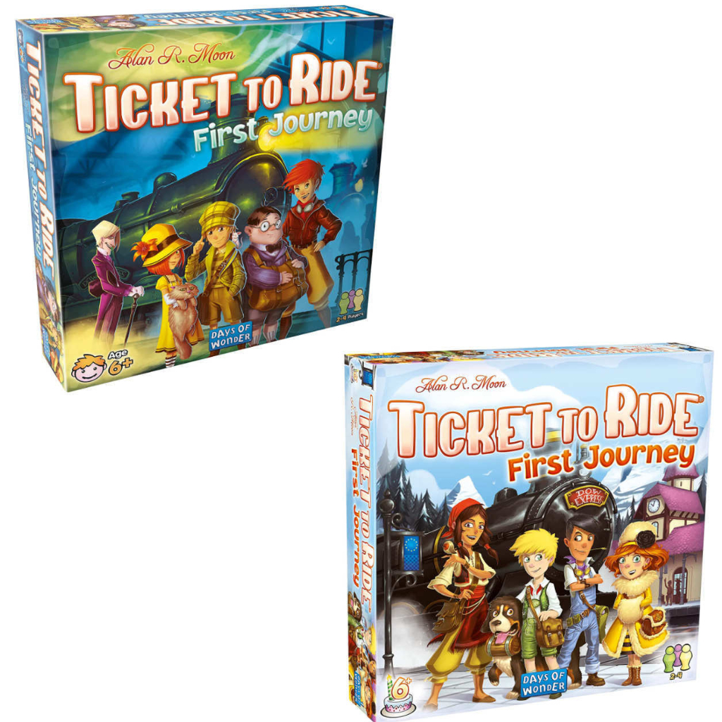 Ticket To Ride First Journey USA Europe Board Game Untuk Anak 6+