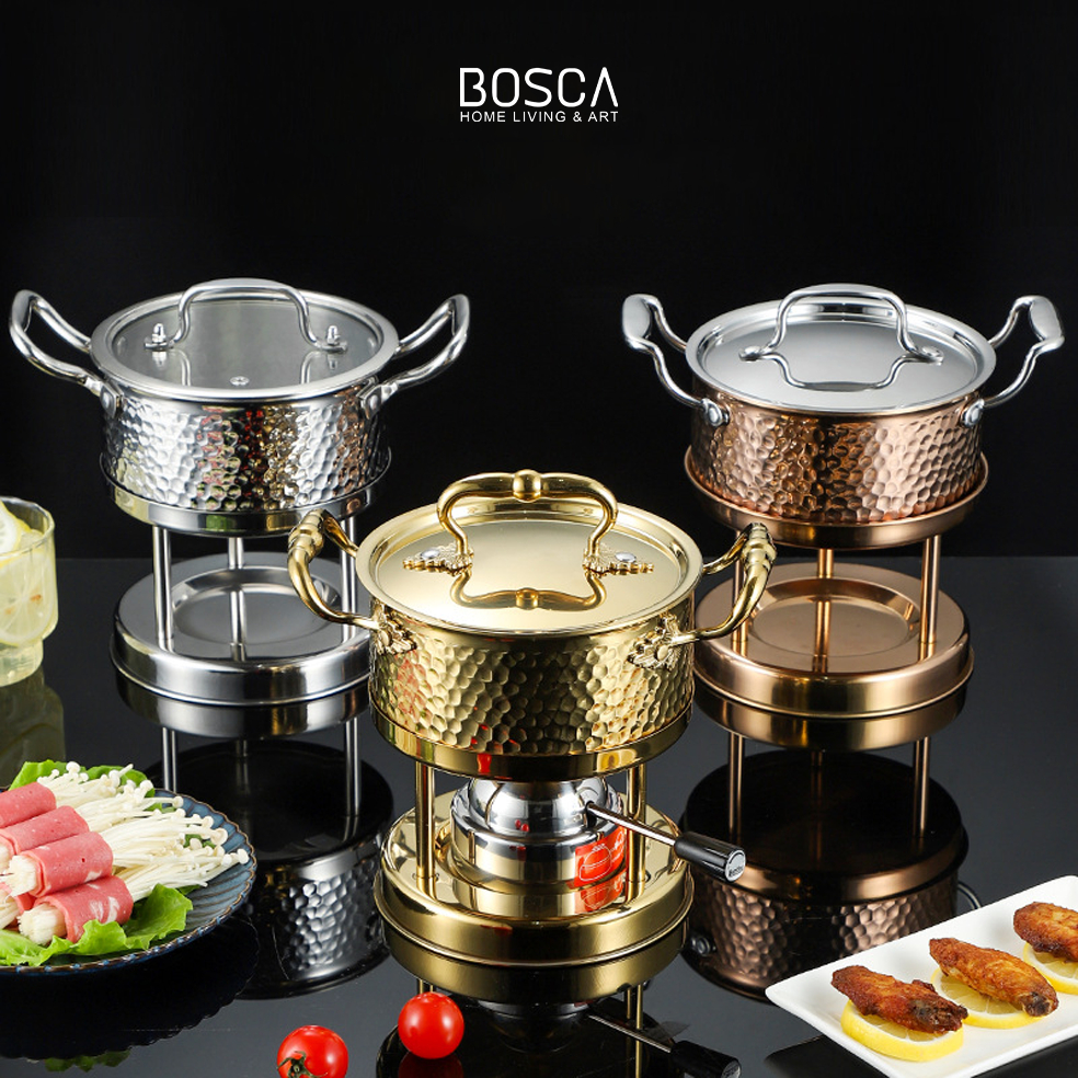 Bosca Living - Premium Hotpot Shabu Shabu Set / Steamboat Set Kuah / Satu Set Kompor dengan Tungku /