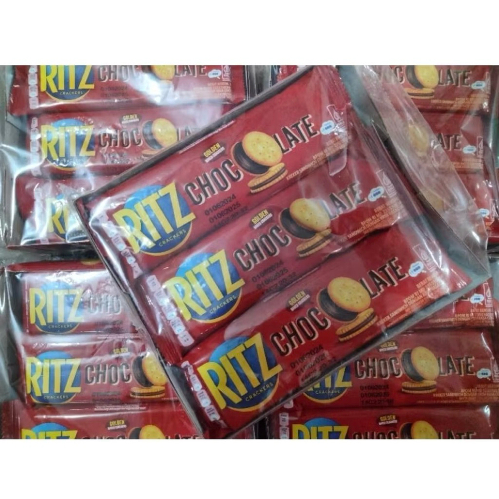 Ritz Chocolate Cheese Cracker Sandwich Coklat Isi 12 Halal