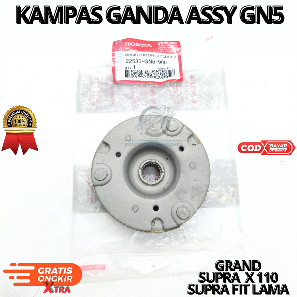 KAMPAS GANDA ASSY GN5 UNTUK MOTOR GRAND SUPRA X 100 SUPRA FIT LAMA AHM BERKUALITAS ORIGINAL ASLI ORI
