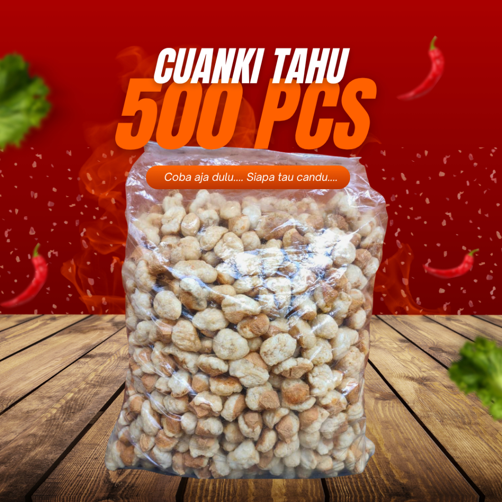 CUANKI TAHU/TAHU KERING/PASUNG 500 PCS TOPING SEBLAK BASO ACI CUANKI CAMILAN (WAJIB TAMBAH KARDUS DA