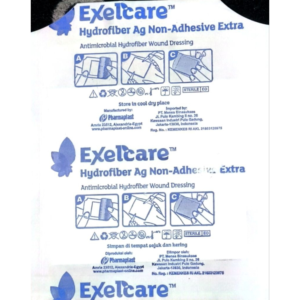 Exelcare Hydrofiber Ag / Penyerap Cairan Luka