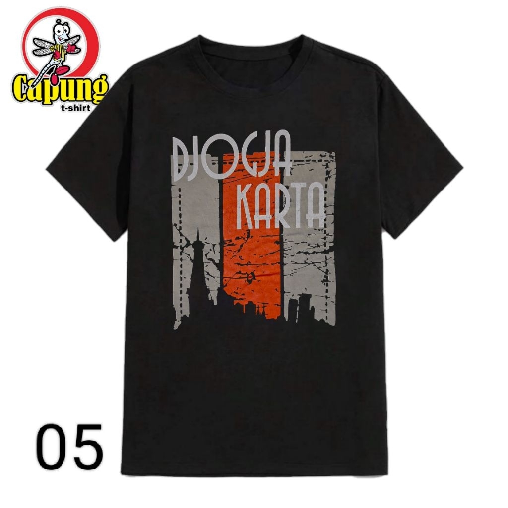 KAOS JOGJA ORIGINAL DEWASA PRIA ASLI JOGJA MEREK CAPUNG T-SHIRT KAOS JOGJA MALIOBORO ASLI OLEH OLEH 