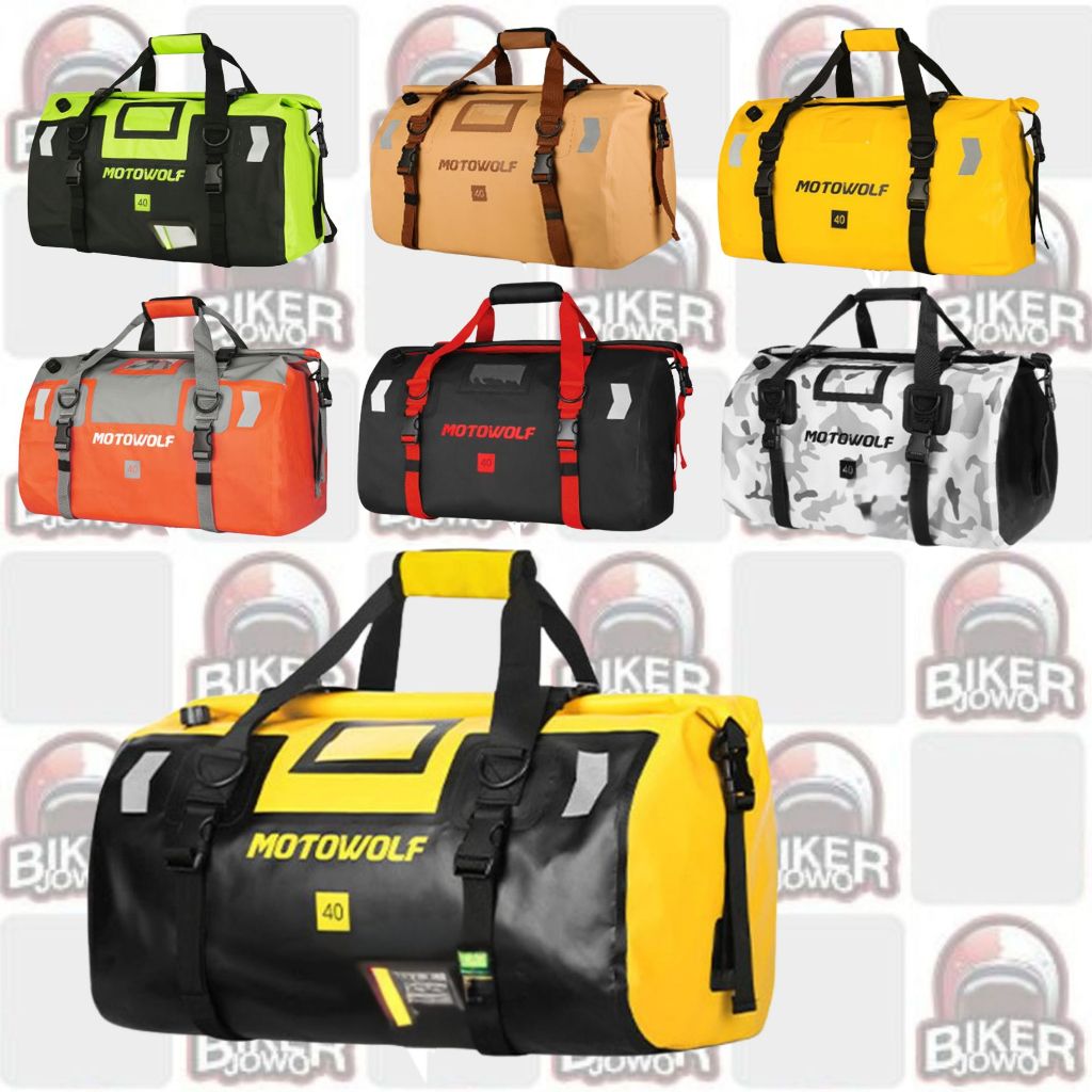 Motowolf Duffle Bag 0717 Tailpack - Tailbag - Duffle Bag - Drybag Roll - Tas Motor - Tas Touring 40L