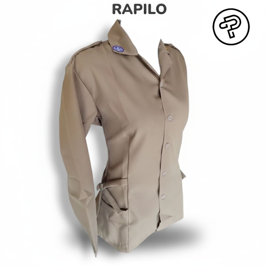 Baju Pramuka perempuan Tali Pinggang / Gesper Seragam Sekolah SD SMP SMA Bahan Kain Rapilo / Larici