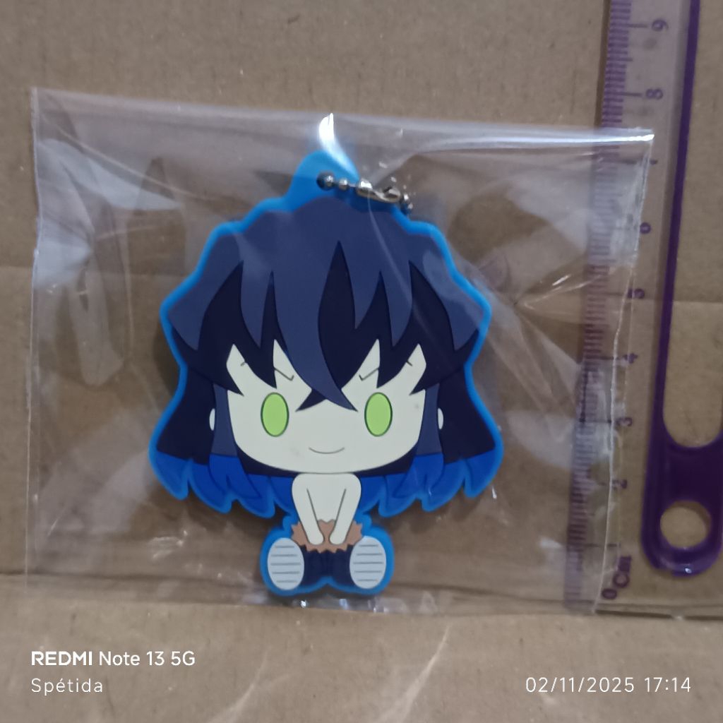 Rubber Ballchain Inosuke Hashibira - Demon Slayer Chokonokko Keychain Kimetsu no Yaiba
