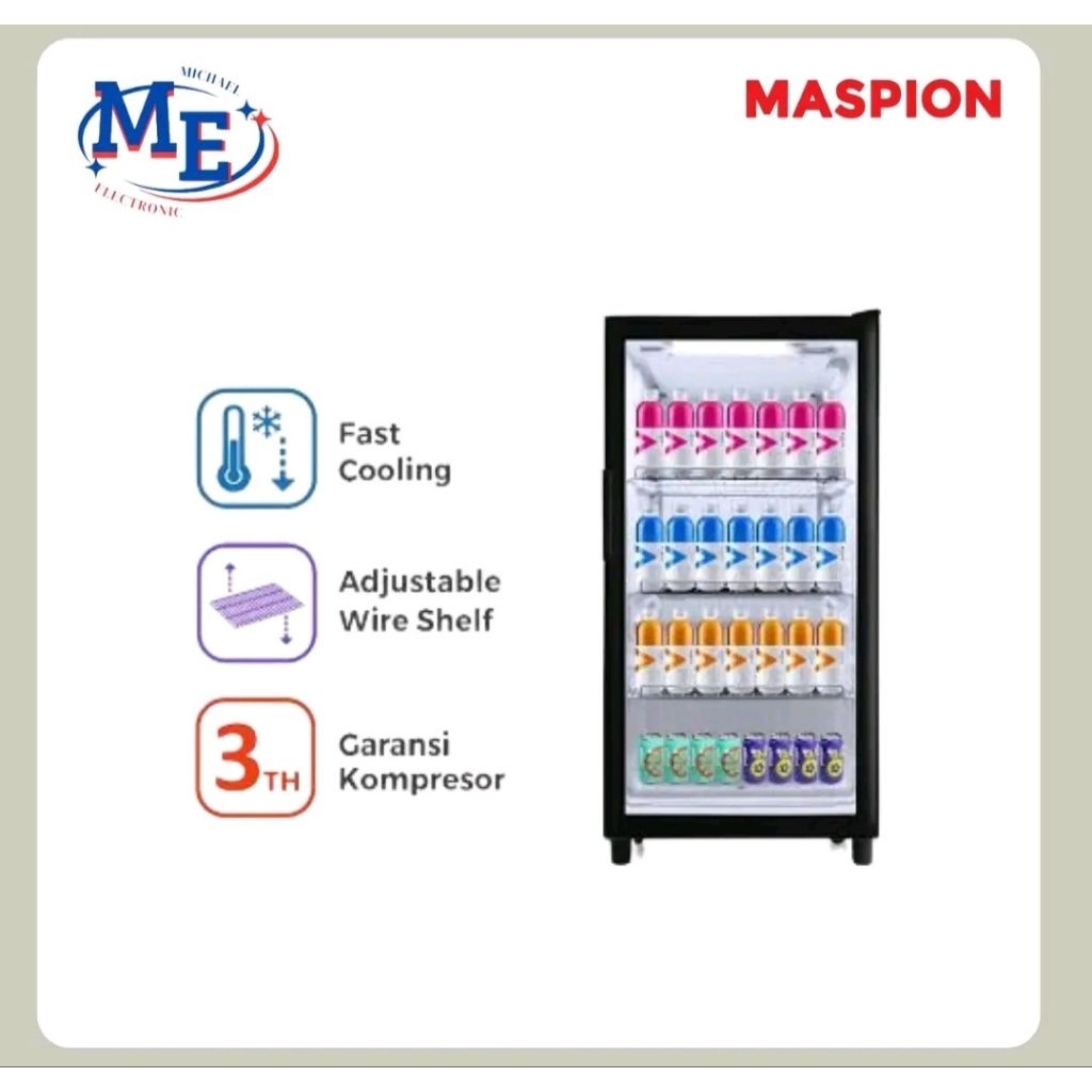 Maspion showcase pendingin minuman MS-120