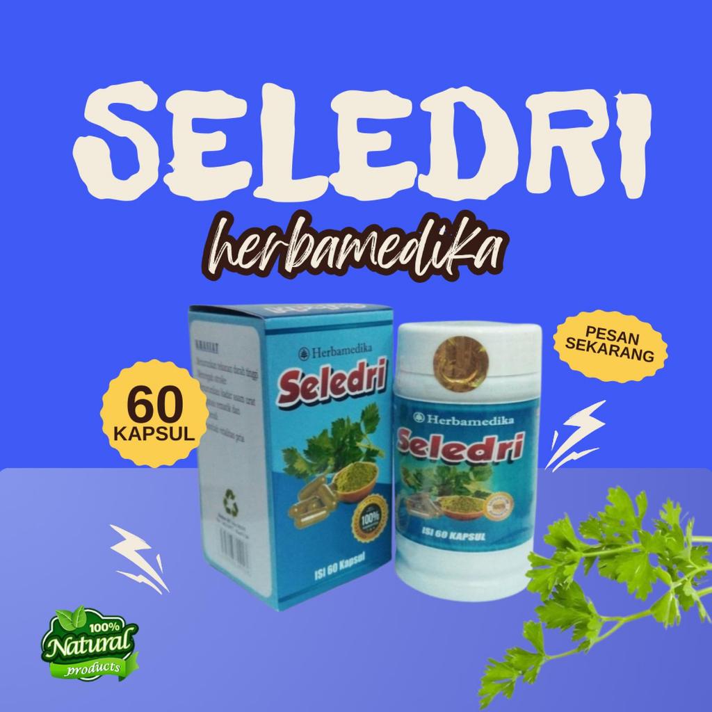 Kapsul Seledri Herbamedika Isi 60 / Kapsul Herbal Daun Seledri