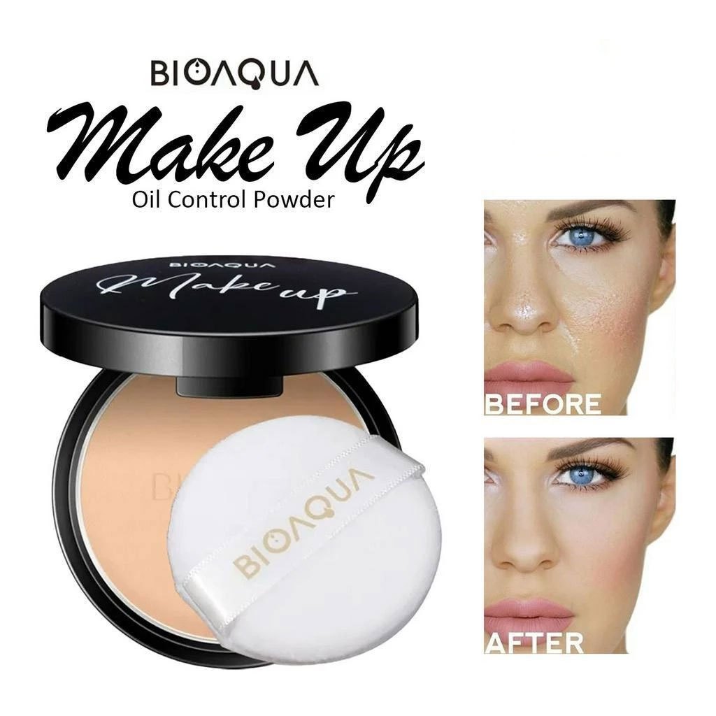 Bioaqua Powder Bedak Padat Glowing Anti Air dan Tahan Lama 2 Varian Warna