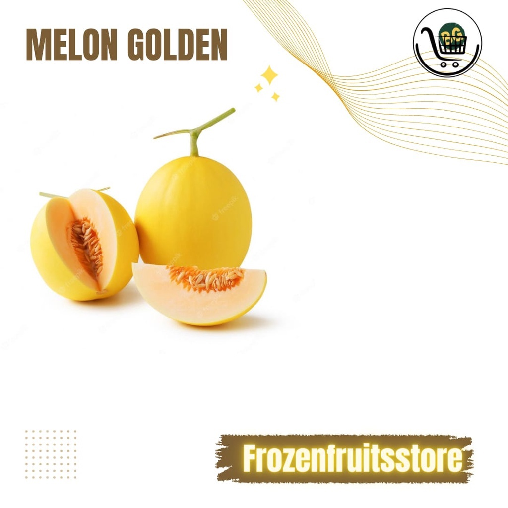 Melon golden segar, melon golden, buah melon golden manis