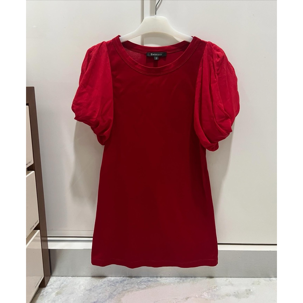 Baju wanita cewek Southaven Bahan kaos warna merah red baju basic