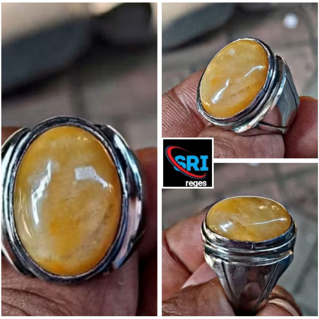 CINCIN AKIK BATU MANIGAJUAH 18X13mm ORIGINAL NATURAL ASLI BATU ALAM