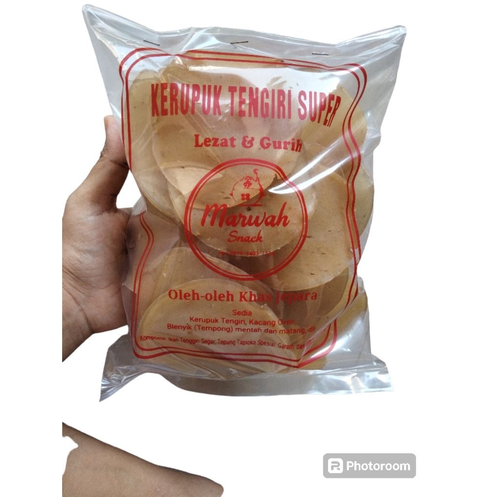 250 gram kerupuk Ikan Tengiri Mentah khas Jepara