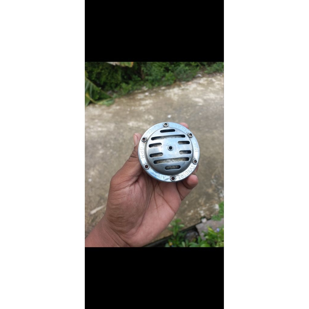 klakson gpm milano 6v original italy