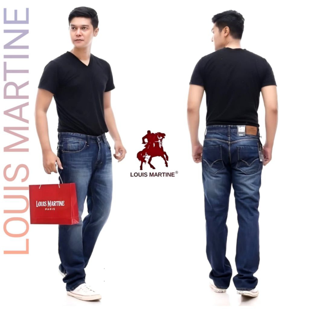 LOUIS MARTINE Celana LOUIS MARTINE ORIGINAL Celana Panjang Jeans