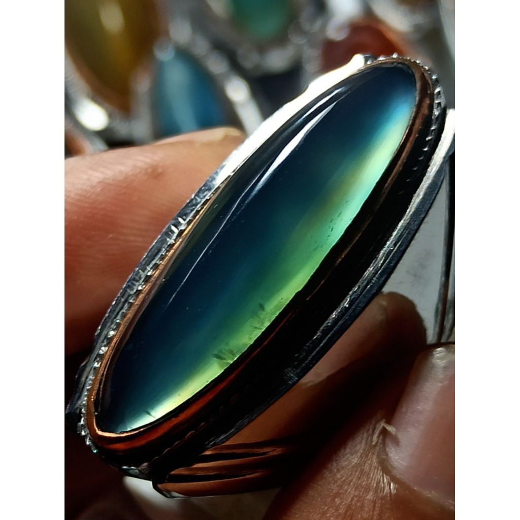 batu akik anggur biru langit