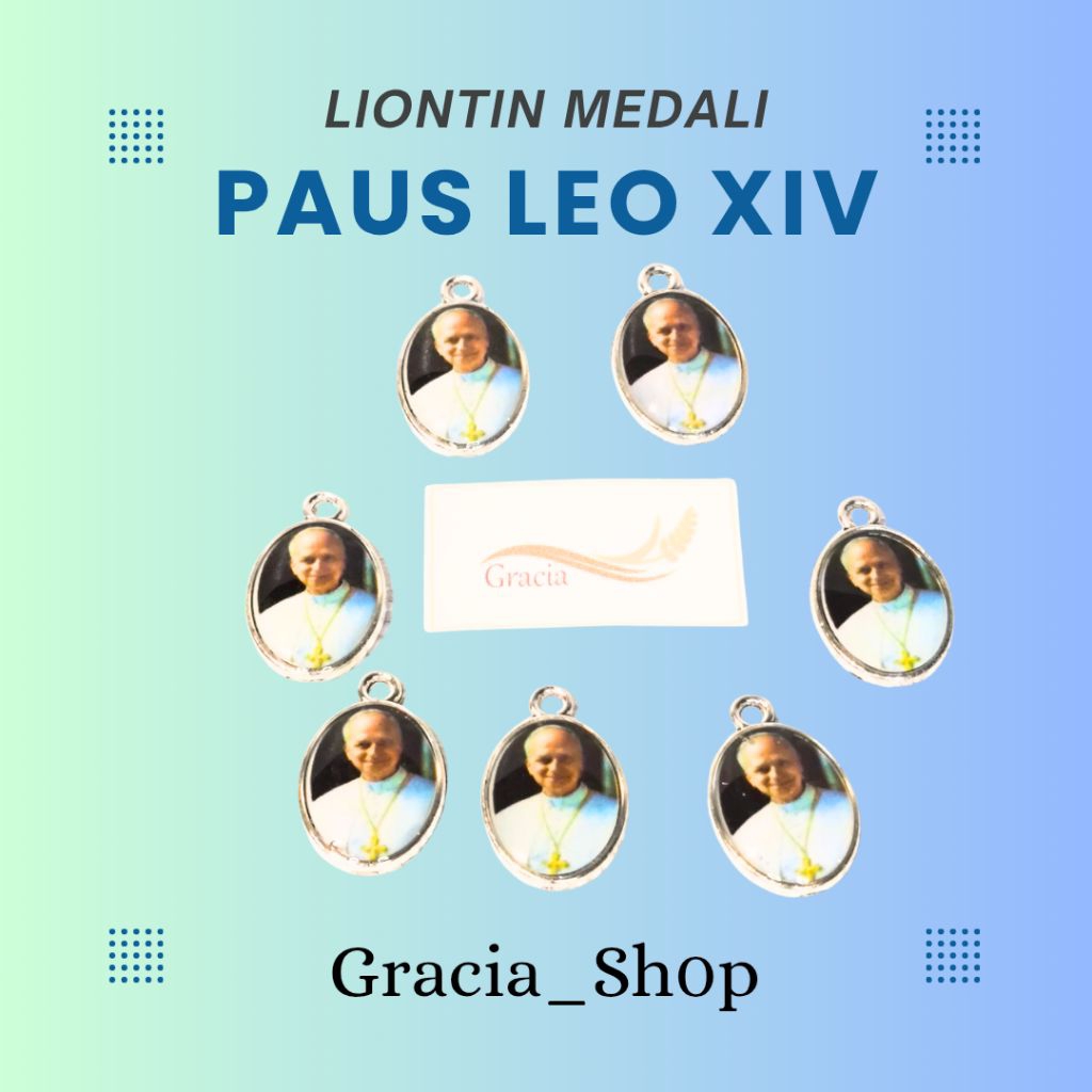 Liontin Medali Paus Leo XIV