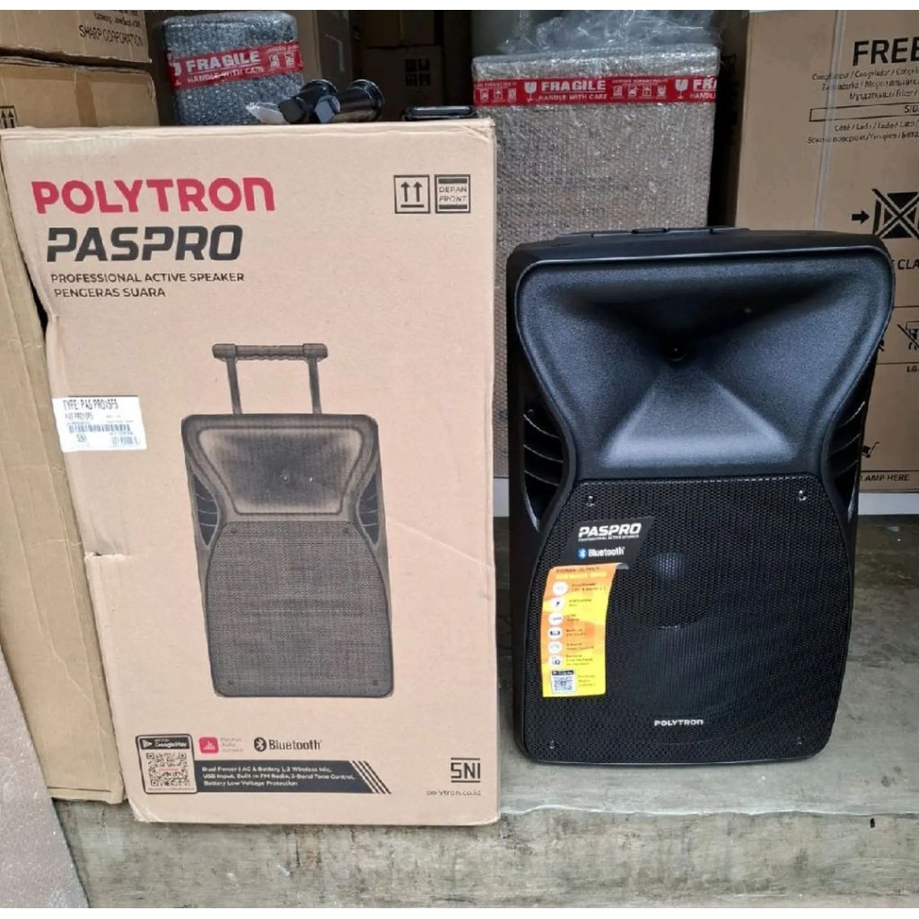 SPEAKER POLYTRON 15 INCI PORTABEL PASPRO15F5 GARANSI RESMI 1 TAHUN