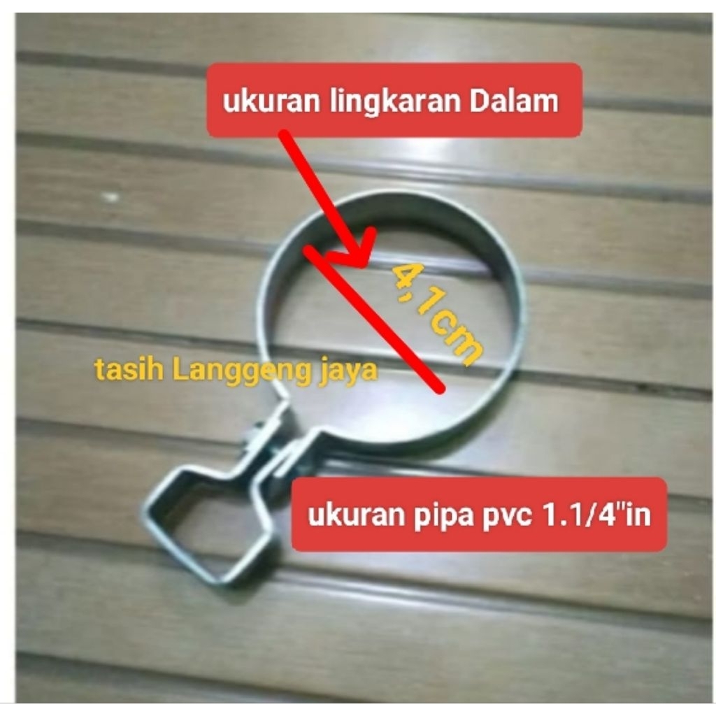 Klem gantung pipa 1.1/4"inch besi tebal