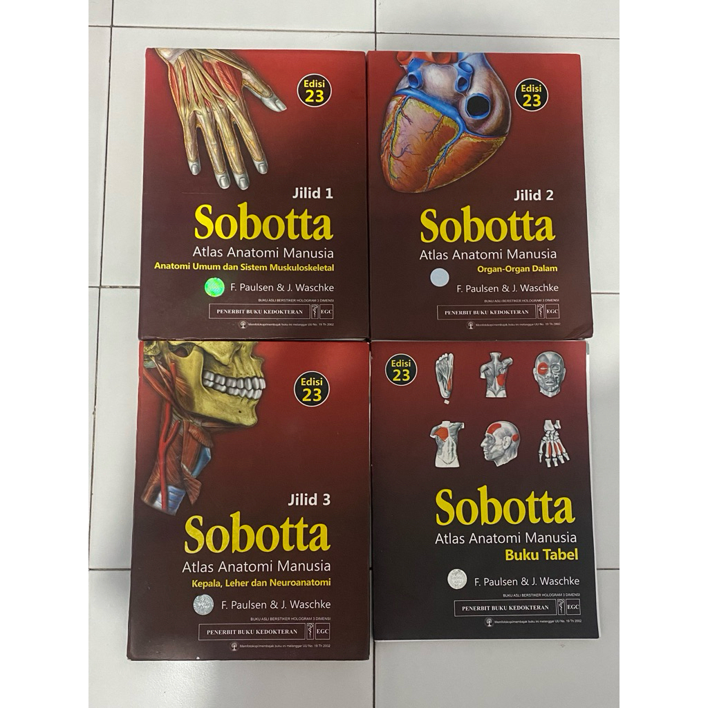 Sobotta Jilid 1,2,3 & Buku Tabel