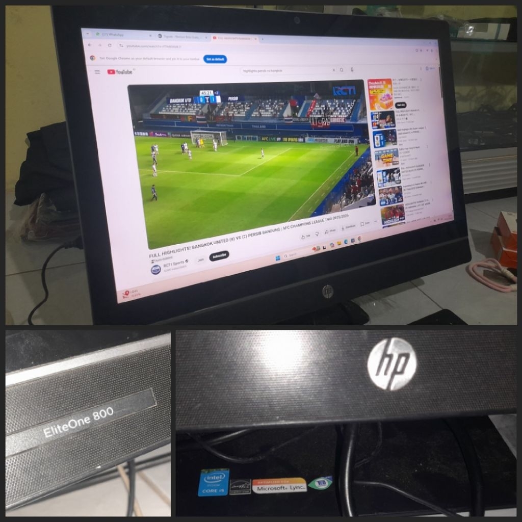 PC Komputer HP Elite One 800 All in One Touchscreen Layar Sentuh