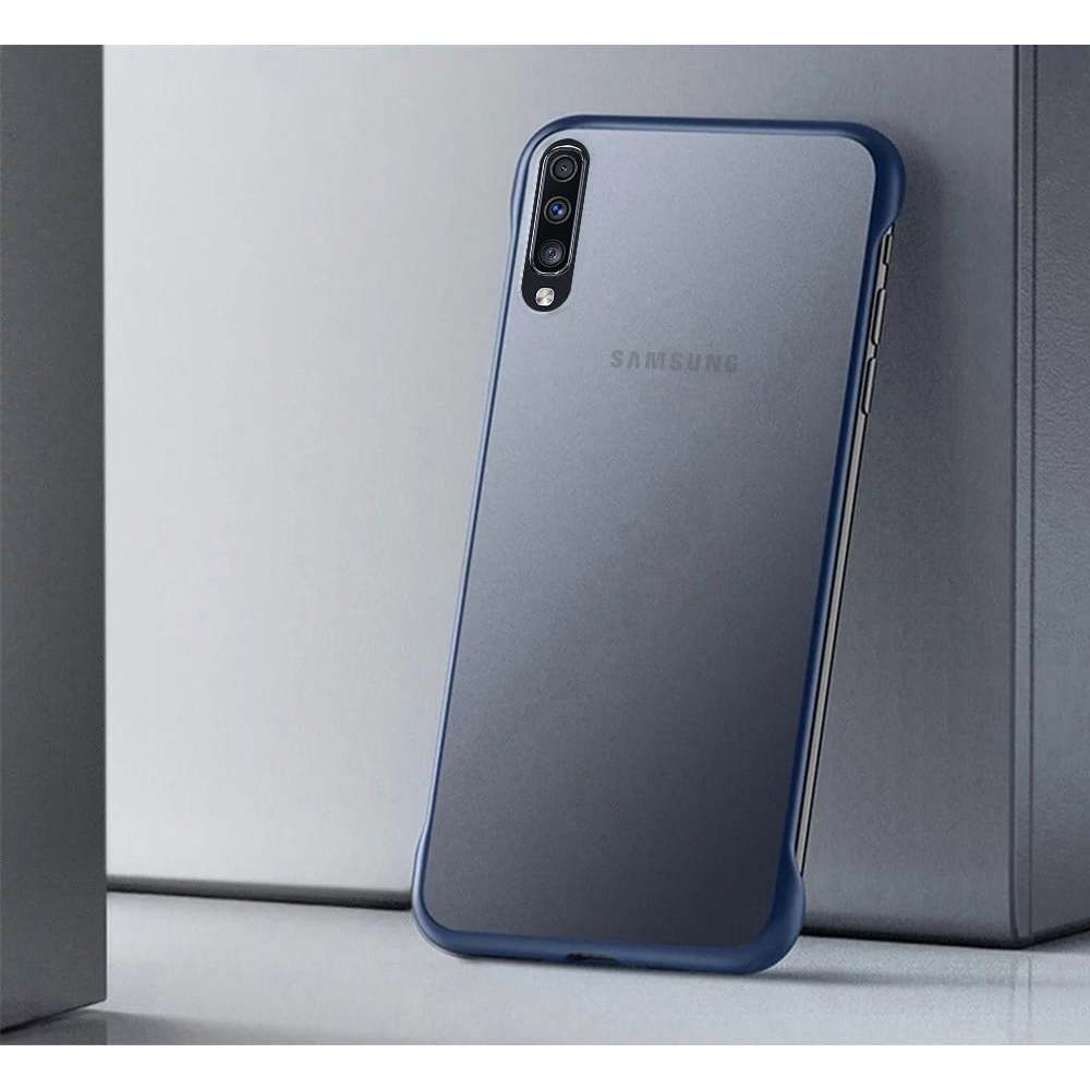 Samsung A70 / A70s Case Frameless Transparant Stand Ring Casing Slim Softcase