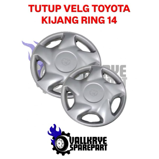 TUTUP VELG TOYOTA KIJANG - TUTUP VELG COVER WHEEL DOP STANDAR TOYOTA KIJANG RING 14 - ORIGINAL SECON