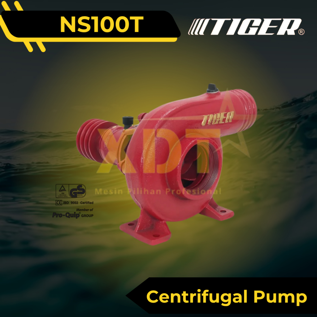 Tiger NS100T Mesin Pompa Air Irigasi Sentrifugal 4 Inch Centrifugal Pump Turbo TIGER NS 100T