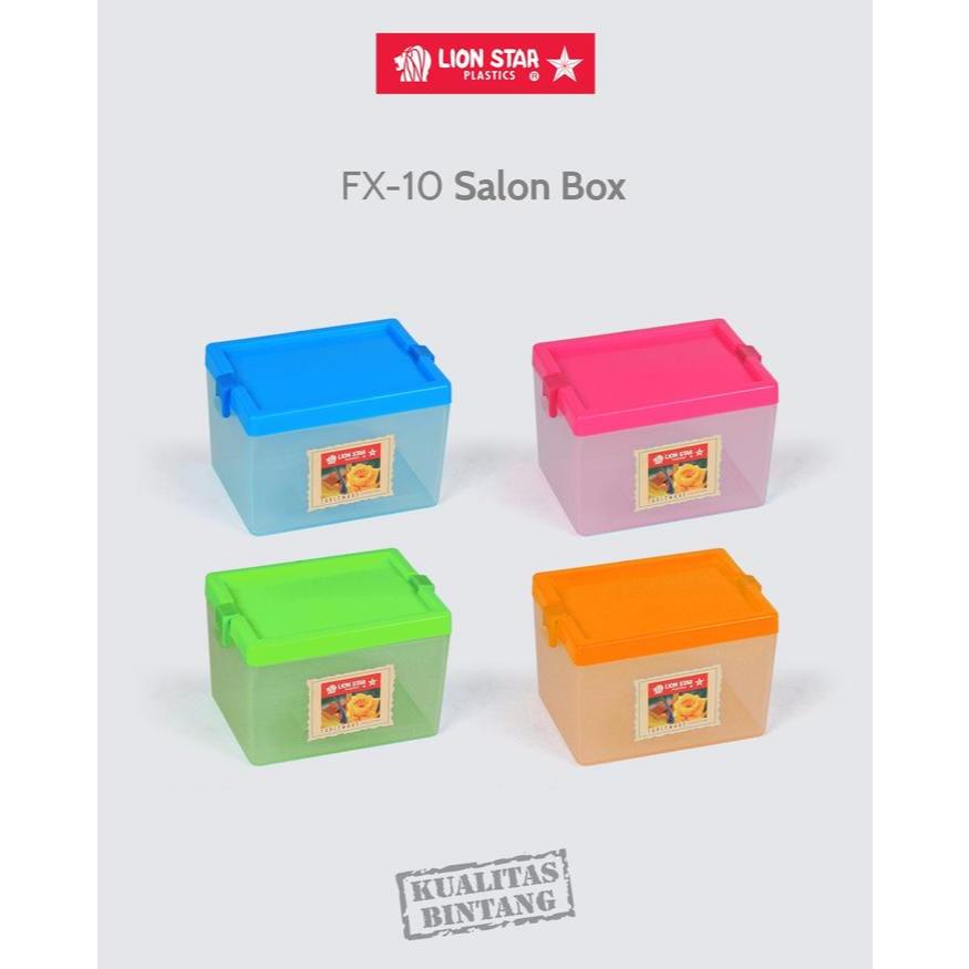 Kotak Mini Serbaguna Penyimpanan Plastik Lion Star FX-10 Salon Box tempat penyimpanan Salon box lion
