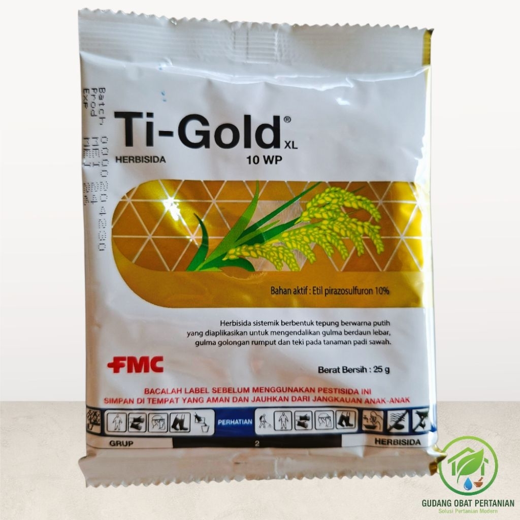 TiGold 10 WP - Herbisida selektif Padi Sawah isi 25gr