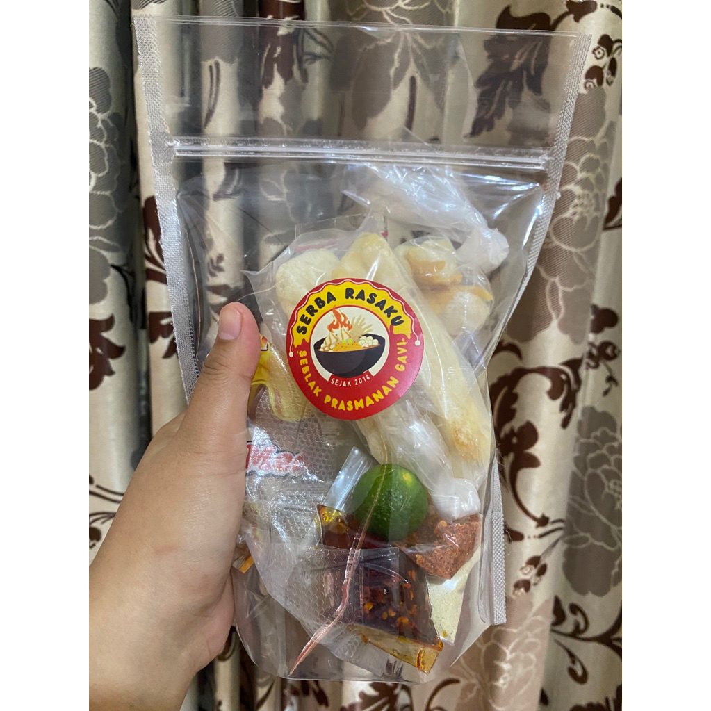 Baso aci ayam suwir, boci tetelan, boci telor.