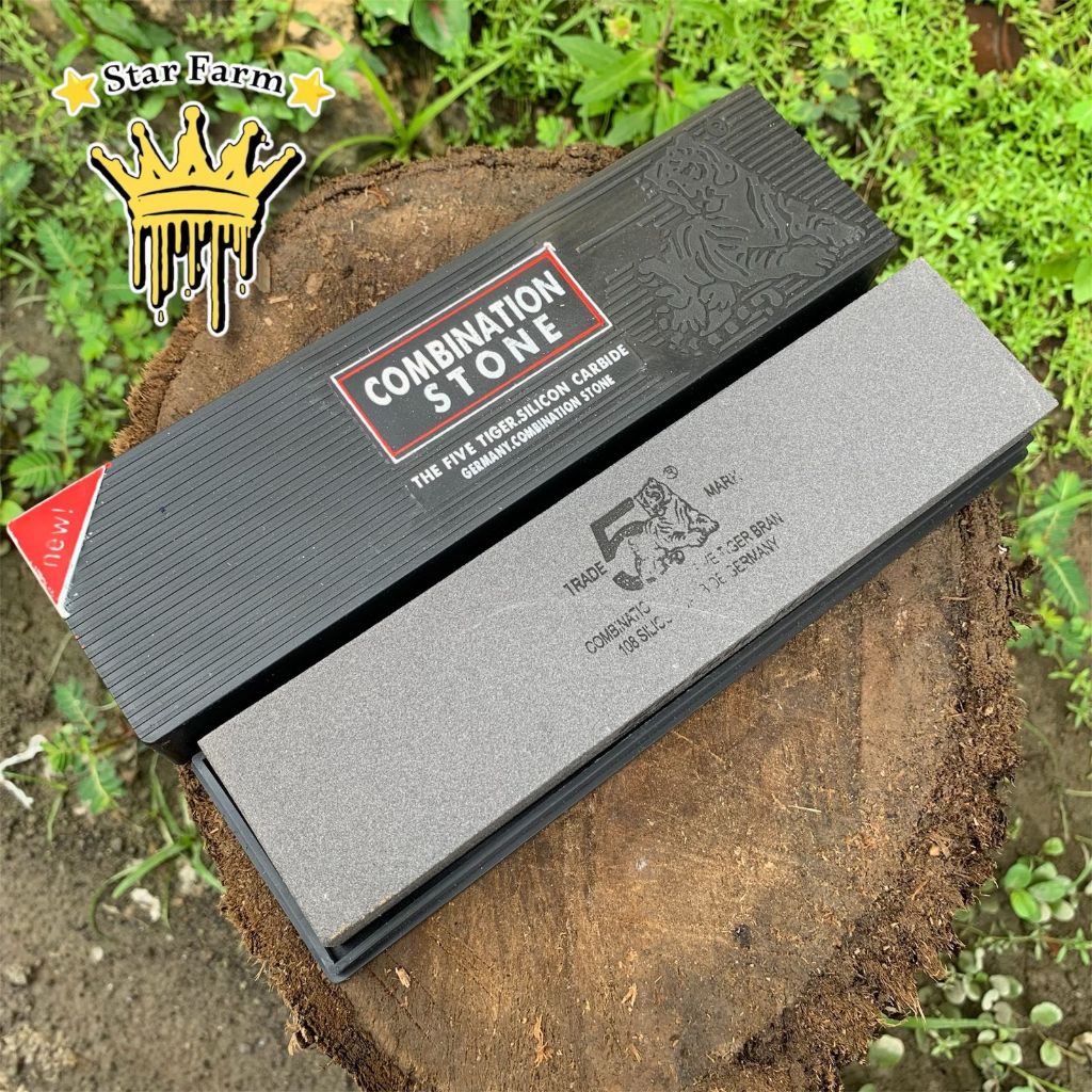 Batu Asah ORIGINAL BATU GOSOK 8" 5Tiger BATU ASAH PISAU SUPER QUALITY - SHARPNING STONE 20CM 5TIGER 