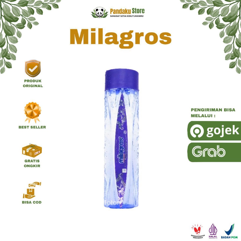 MILA GROSS | Air Mineral Alkali Ber-PH Tinggi 612ml Untuk Kesehatan Original 100%