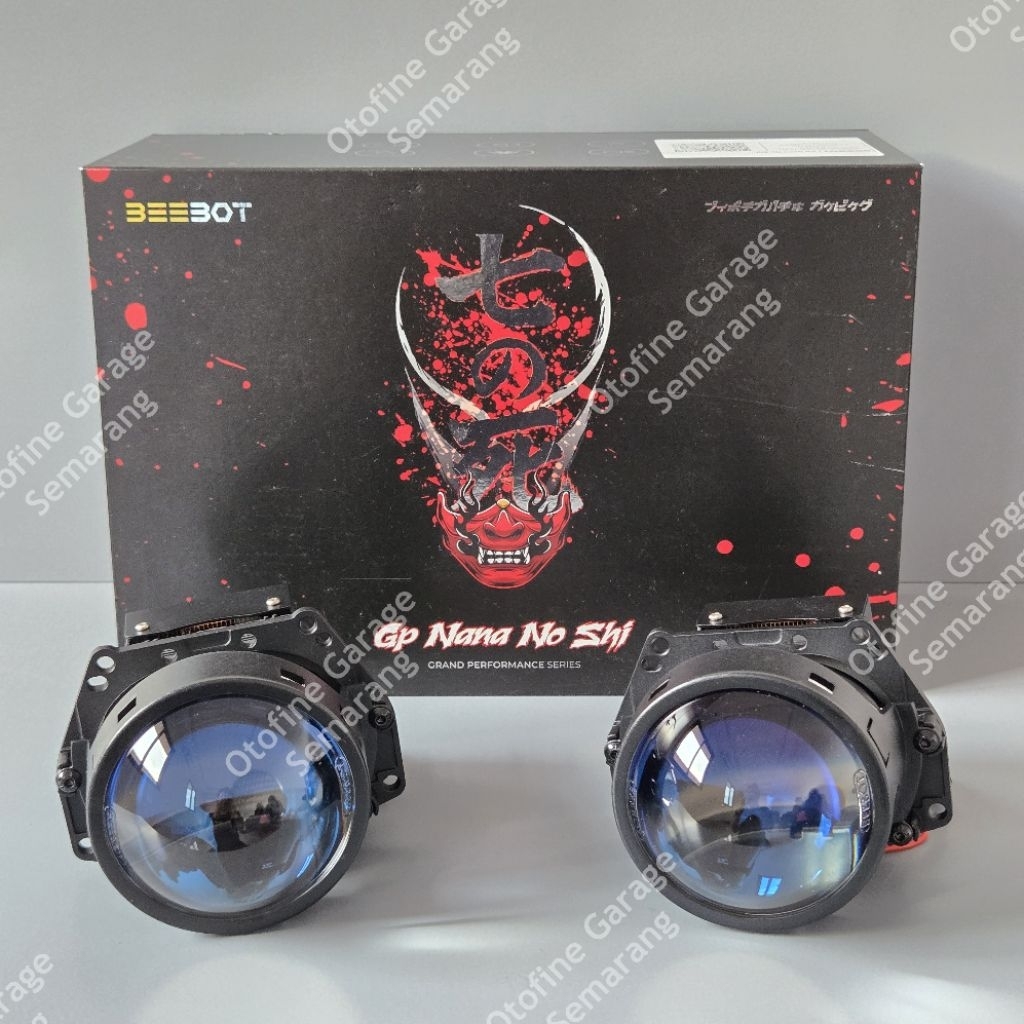Projector Bi-Led Beebot GP Nana No Shi, 3inch Hi-Low 95-105W Circle/Square Lens, Garansi 2thn