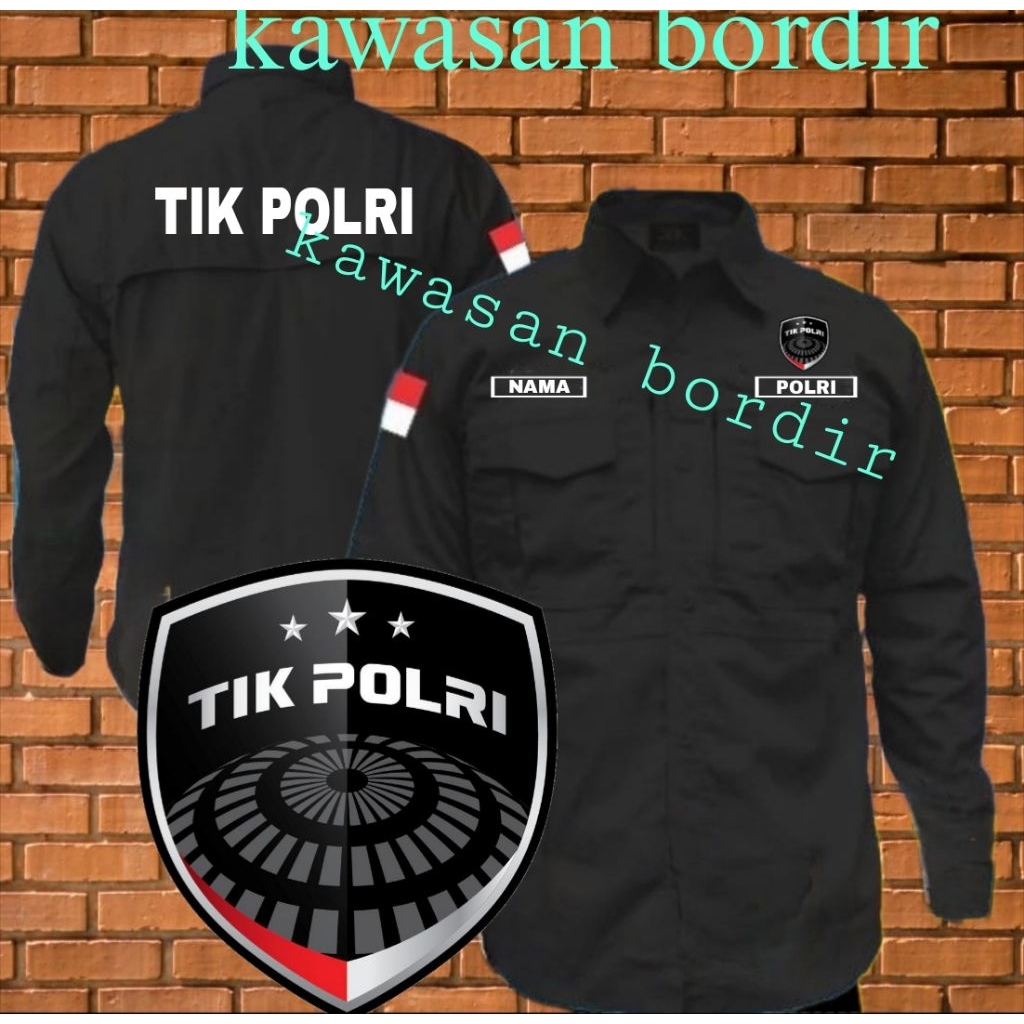 Premium kemeja tactical tik polri seragam tik polri baju tik polri pdh tik polri kemeja tik polri fu