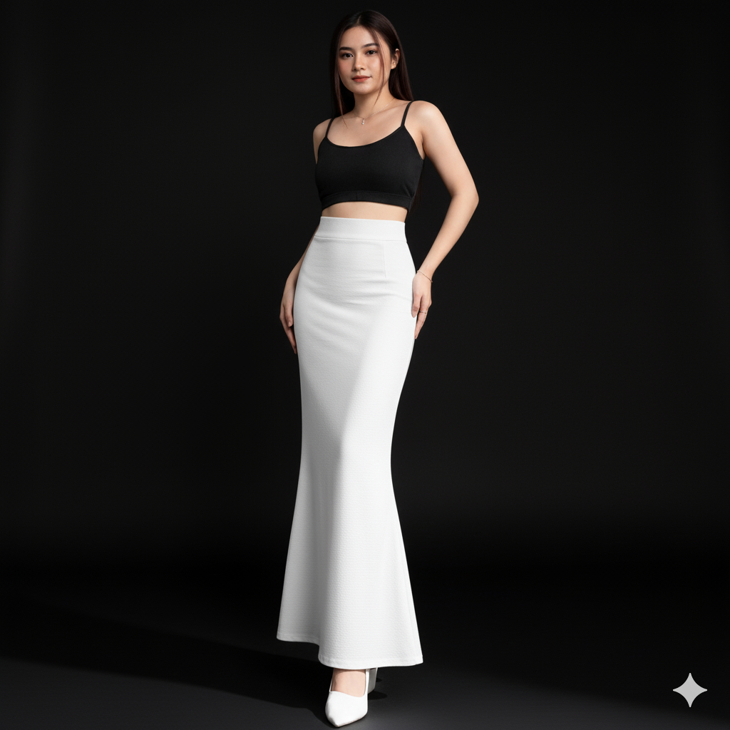 Lunar Skirt Mermaid  - Rok Panjang Hitam Model Mermaid/Duyung/Fishtail