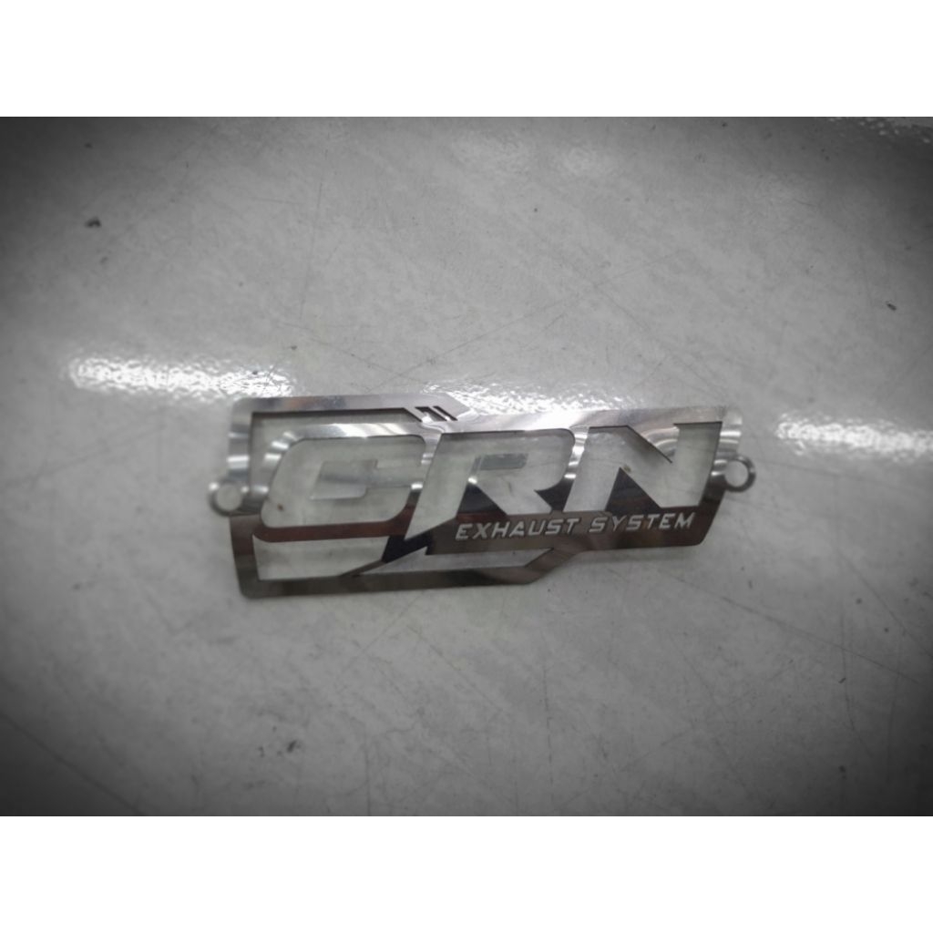 EMBLEM KNALPOT CUSTOM NAMA/LOGO STAINLESS