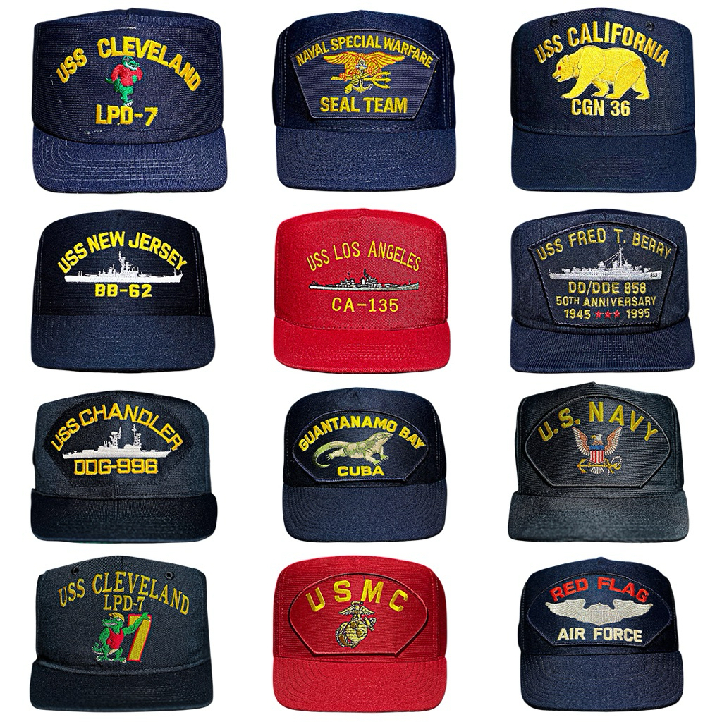 TOPI VINTAGE USS MADE IN USA
