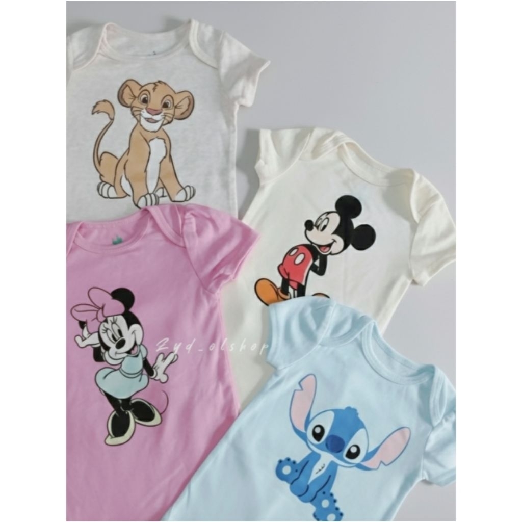 Romper Bayi laki-laki & perempuan Disney Baby | Romper Disney Baby Original