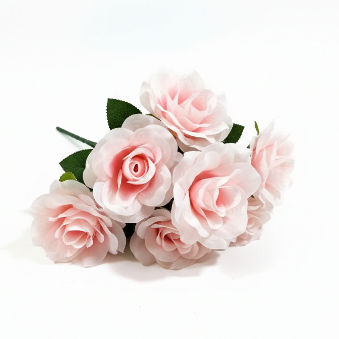 Bunga Artificial Artifisial Buatan Imitasi Plastik Kain Mawar Mekar Merekah ada warna merah hitam pi