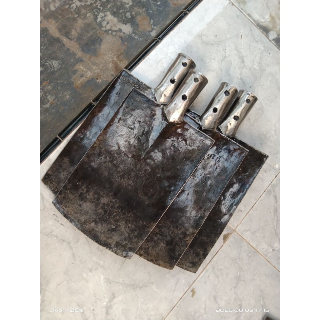 sekop tanah/sawah baja isen asli anti lengket super tajam produk mandiri