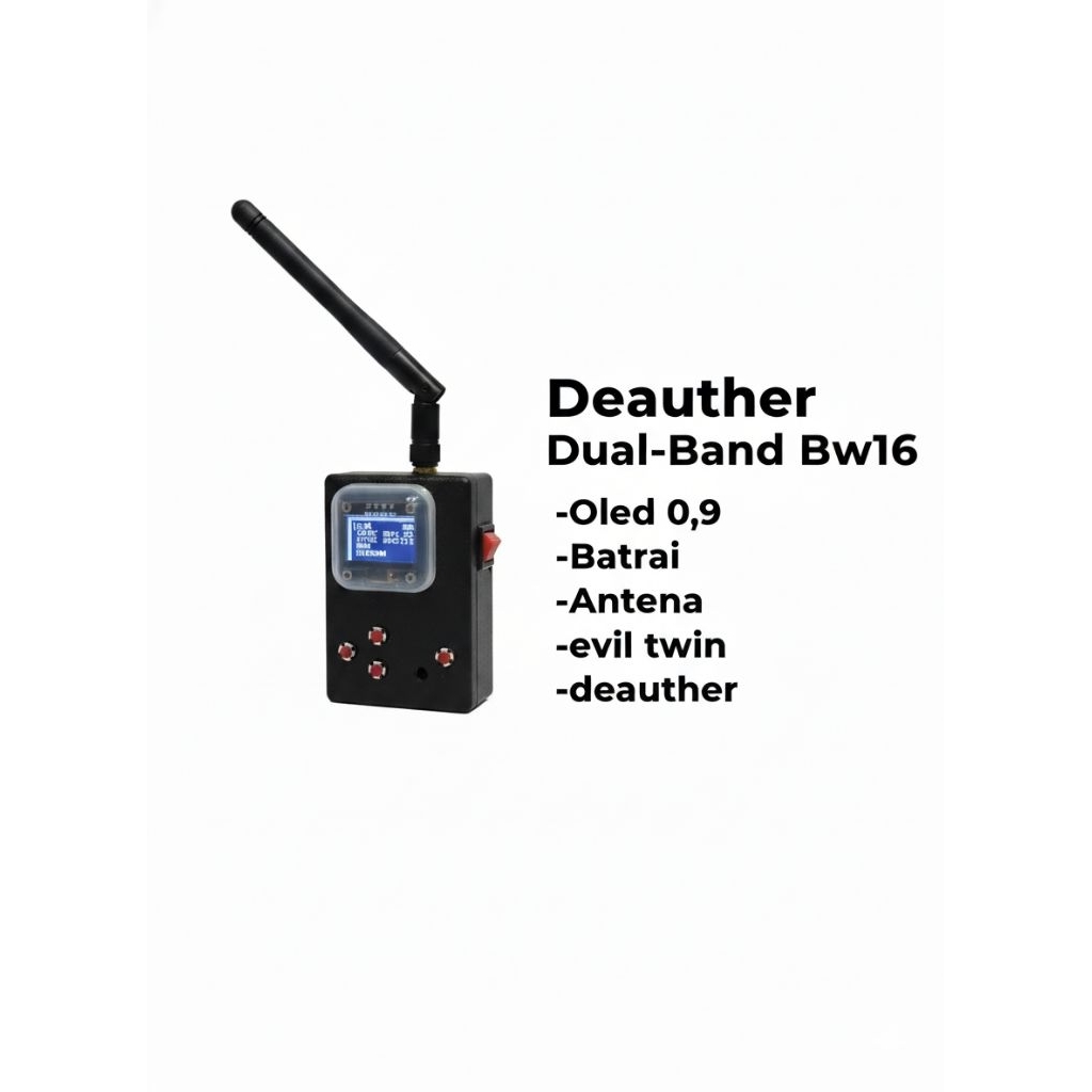Deauther Dual-Band Bw16 untuk 2.4Ghz & 5Ghz, Wifi J@mmer