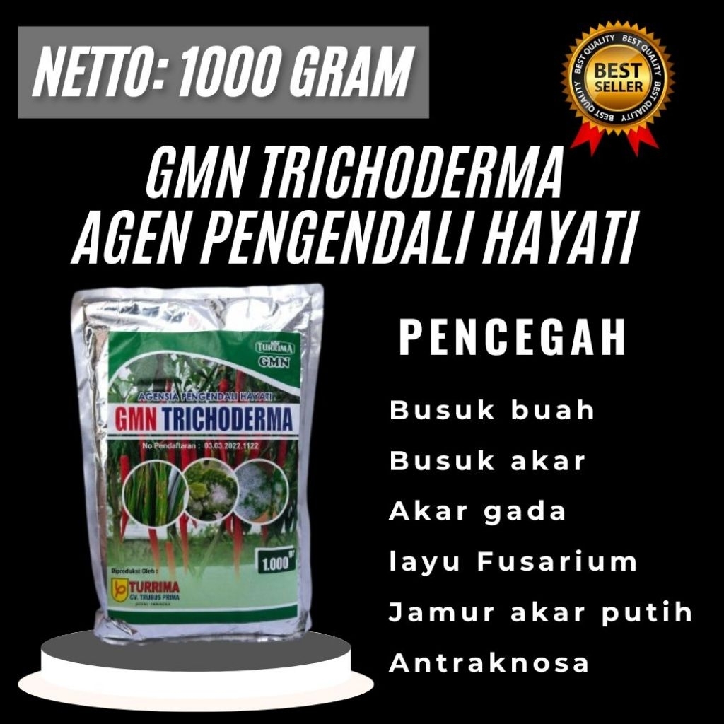 TERBAIK  GMN Trichoderma Fusarium  GMN Trichoderma Fermentation Isi 1kg