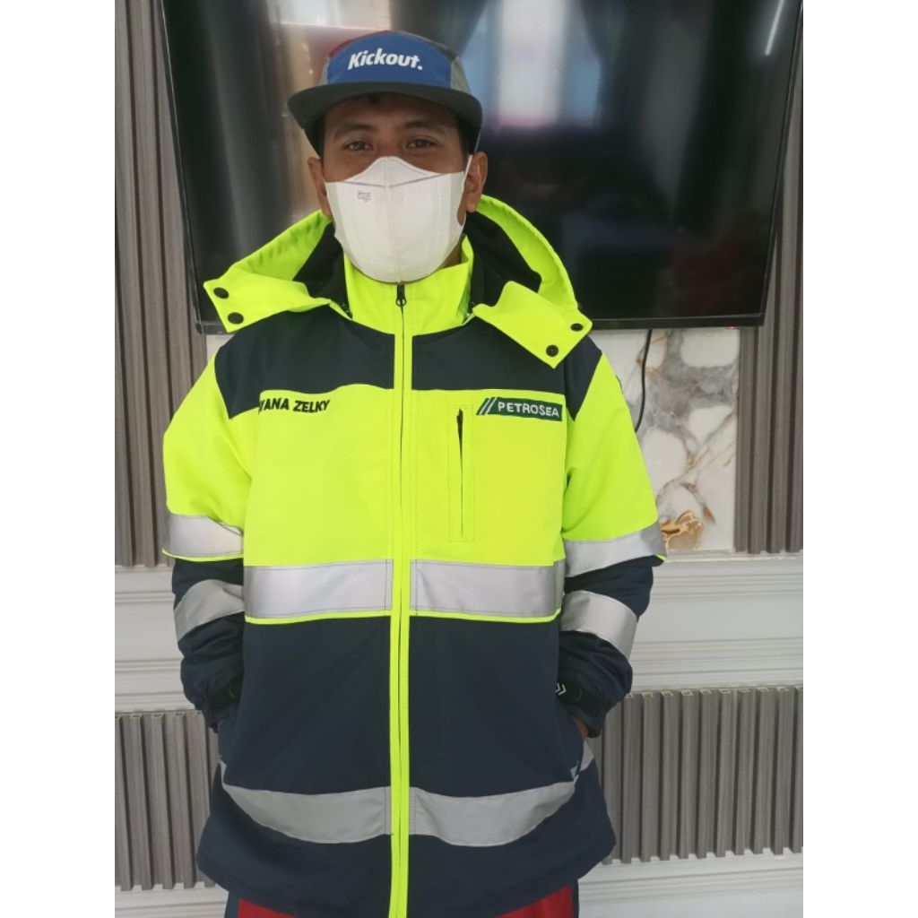 jaket safety k3 tambang