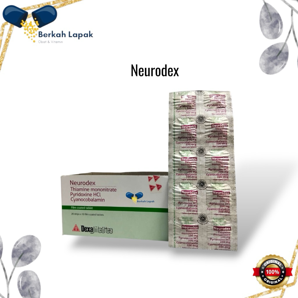 Neurodex – Obat Untuk Kekurangan Vitamin B – Menghilangan  Kebas/ Kesemutan – Vitamin Saraf – 10 Tab