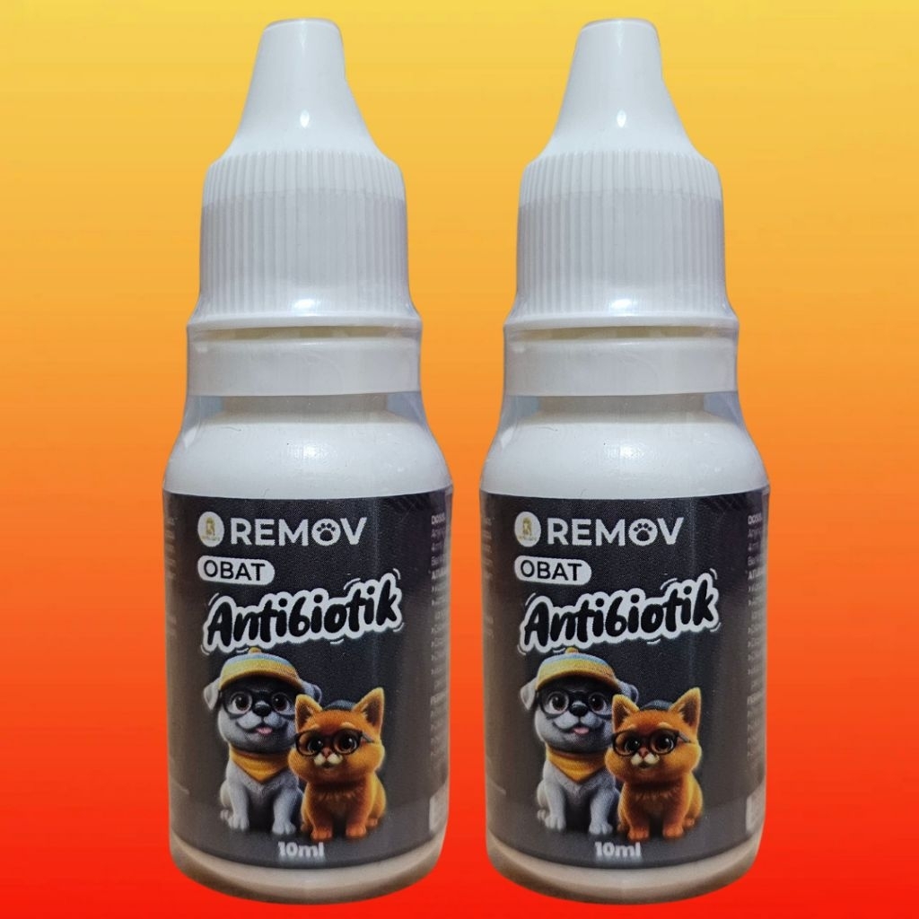 REMOV ANTIBIOTIK 10ML OBAT KUCING ANTIBIOTIK OBAT ANJING ANTIBIOTIK REMOV 10ML