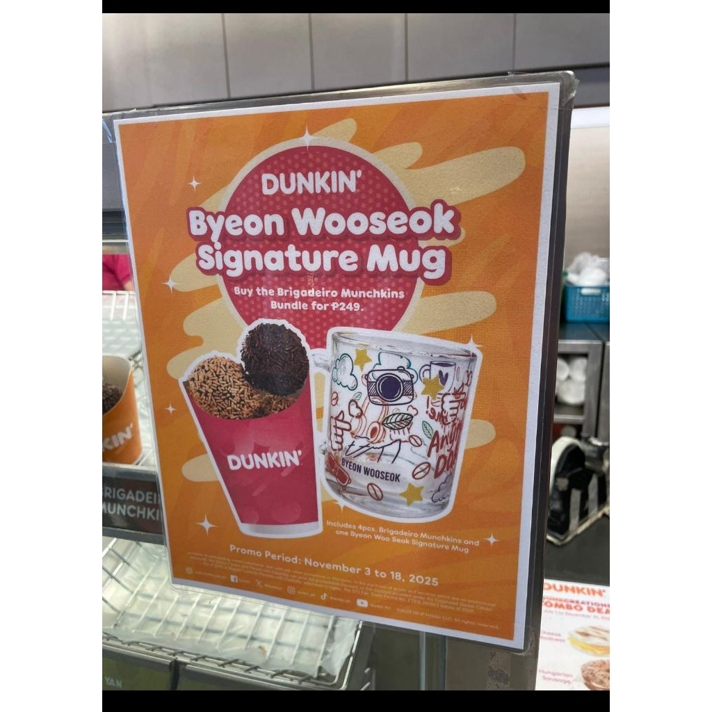 [PO] [BACA DESKRIPSI] BENE DUNKIN PH X BYEON WOOSEOK. MUG DUNKIN PH BYEON WOOSEOK. MUG BYEON WOOSEOK