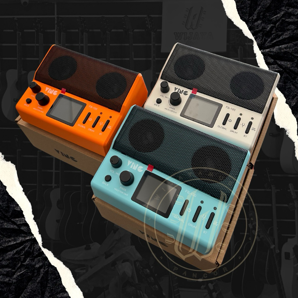 Efek gitar + ampli Ving FB100 digital multi effect & ampli