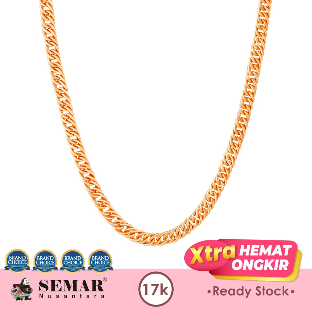 Kalung Emas Hollow Classic Chain Gold 17K Semar Nusantara